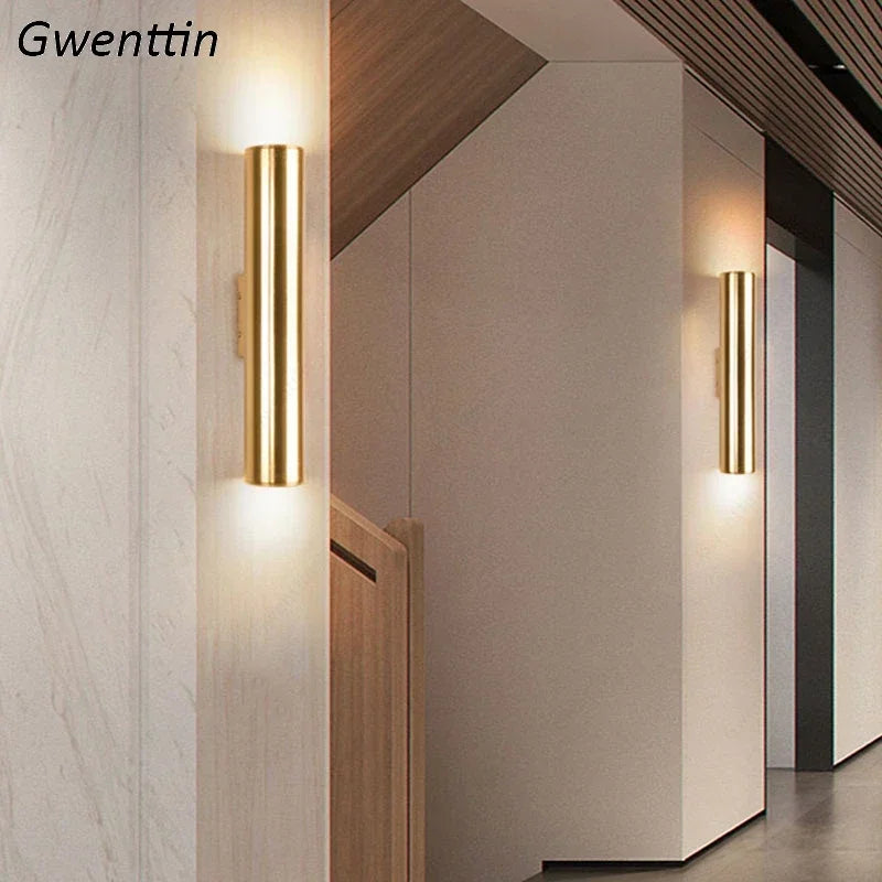 Modern LED Wall Mounted Lamp: Home Villa Living Room Decoration, Gold Sconce for Balcony, Vanity Lights, Bathroom