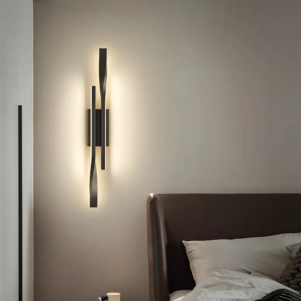 Long Strip Wall Lamp Luxury Lighting for Bedroom, Bedside, and Modern Nordic Living Room TV Wall