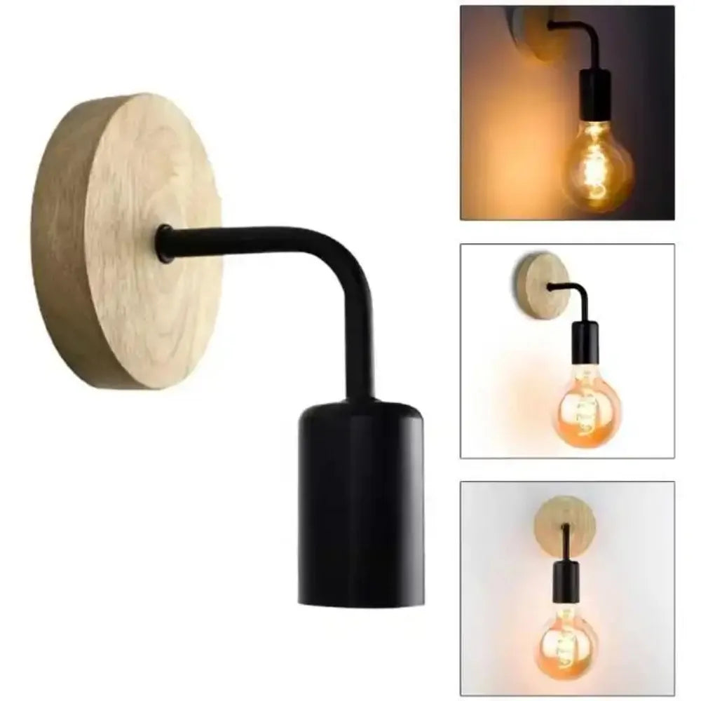 Modern Simplicity Meets Warm Lighting: Wood Wall Lamp Bedside Aisle Wall Lamp for Cozy Decor