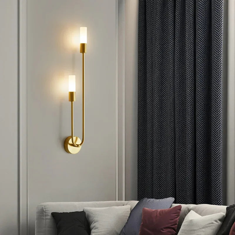 Modern U-Shape LED Wall Sconce: Bedroom & Living Room Light Fixture, Bathroom Decoration Lighting