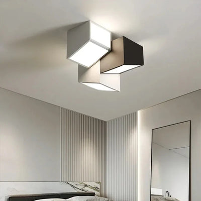 Modern LED Cylinder Ceiling Light: Spotlight for Living Room, Aisle - Minimalist Triangle Decor