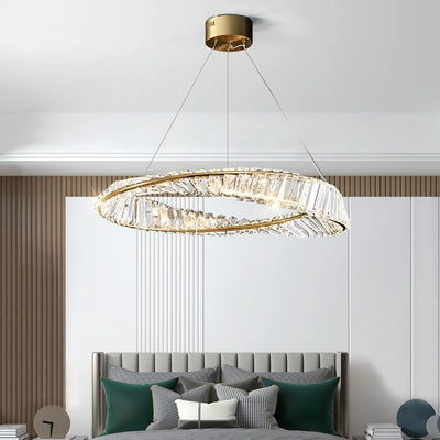 Modern Round Crystal Chandelier - Ceiling Pendant Lights for Indoor Lighting Fixture