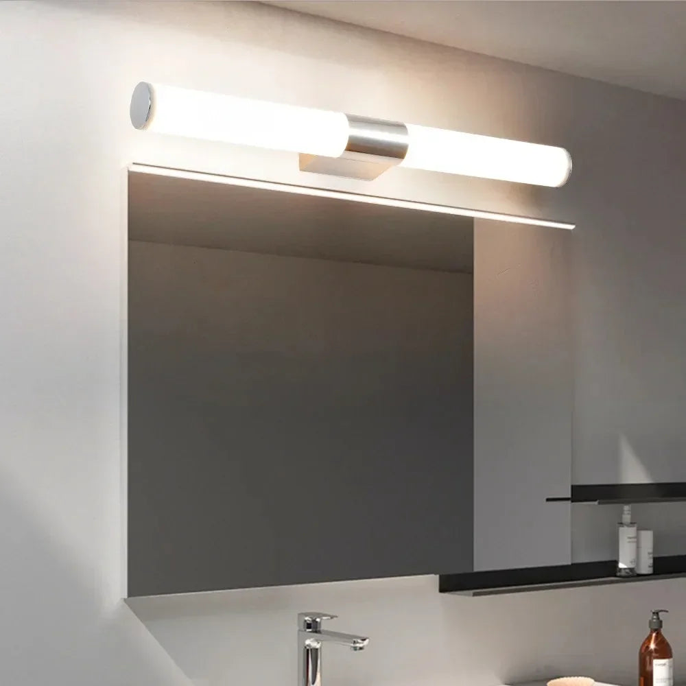 Modern LED Tube Wall Lamp for Bathroom Mirror - Waterproof and Bright, Available in 12W, 16W, and 22W