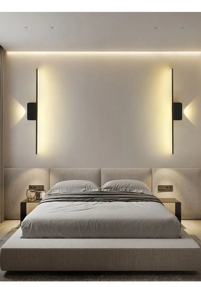 Modern Minimalist LED Wall Lamp - Dimmable Bedroom & Living Room Sconce