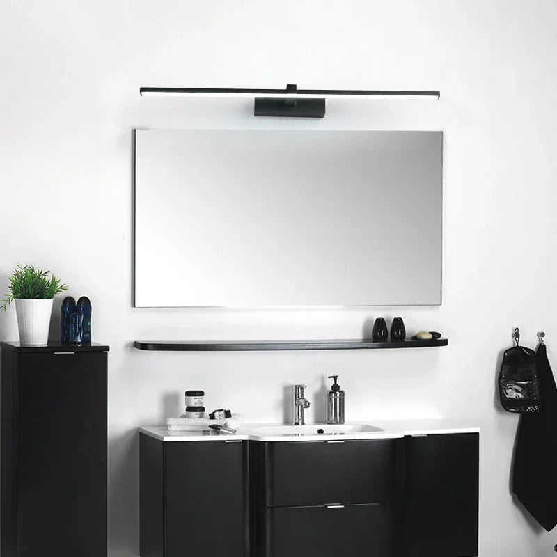 Modern LED Wall Lamp - Sleek Bathroom Mirror Light with Three Color Options