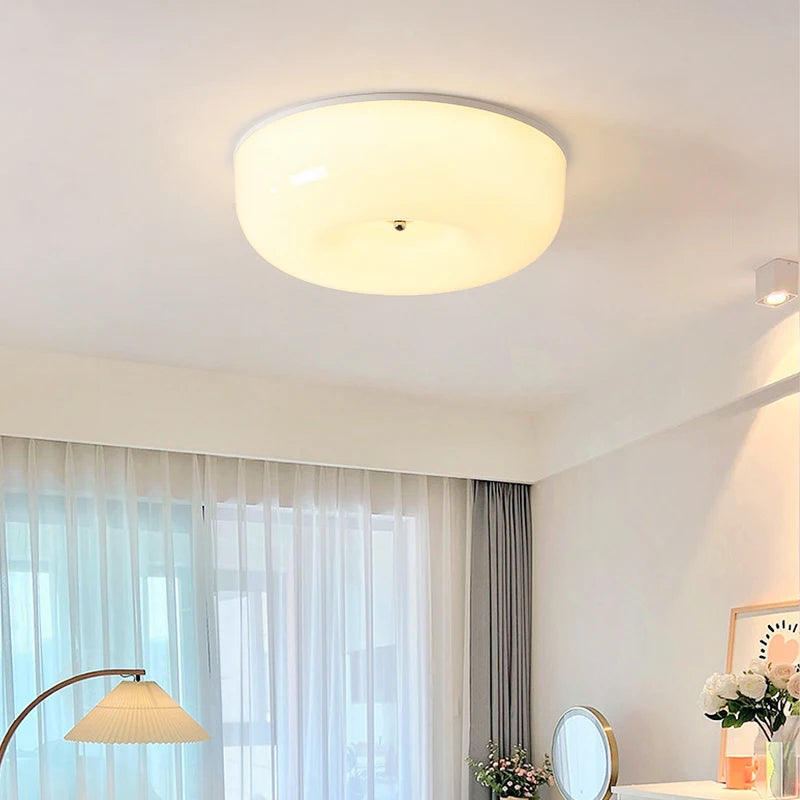 Simple Modern LED Ceiling Light - Round Ceiling Lamp for Bedroom, Living Room, Balcony, Home Decorative Fixtures