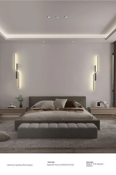 Modern LED Bedside Wall Lamp for Living Room, Bedroom, Stairs, TV Background - Minimalist Interior Wall Light