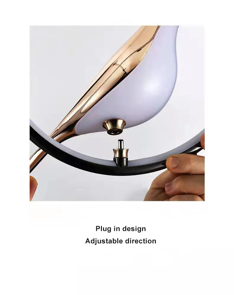 Nordic LED Golden Bird Wall Lamp – Stylish Indoor Sconce for Any Room