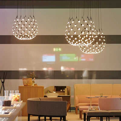 Modern LED Living Room Pendant Light - Minimalist Creative Art Restaurant Chandelier