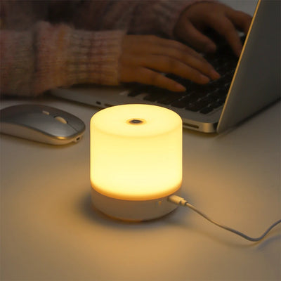 Creative USB Bedside Lamp - Touch Dimming LED Night Light for Bedroom & College Dorm