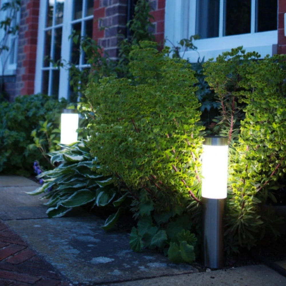 Stainless Steel Solar Pathway Lights – Bright LED Outdoor Garden Lights for Walkways and Driveways