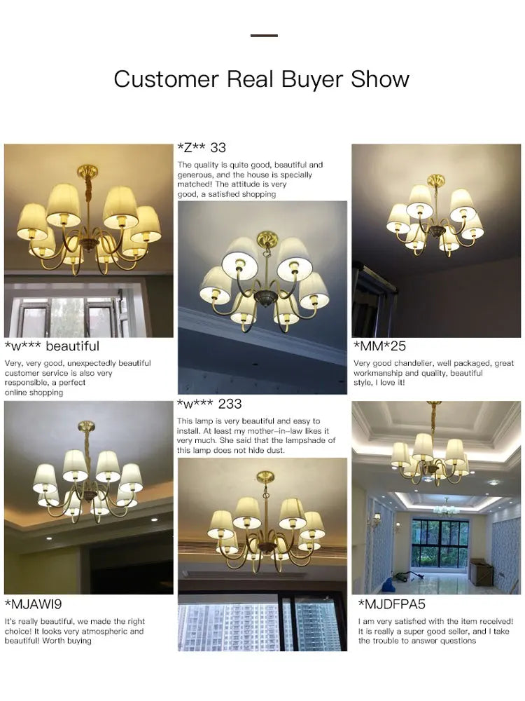 Nordic Fabric LED Pendant Lamp: Elegant Ceiling Chandelier for Living Room and Bedroom Decor