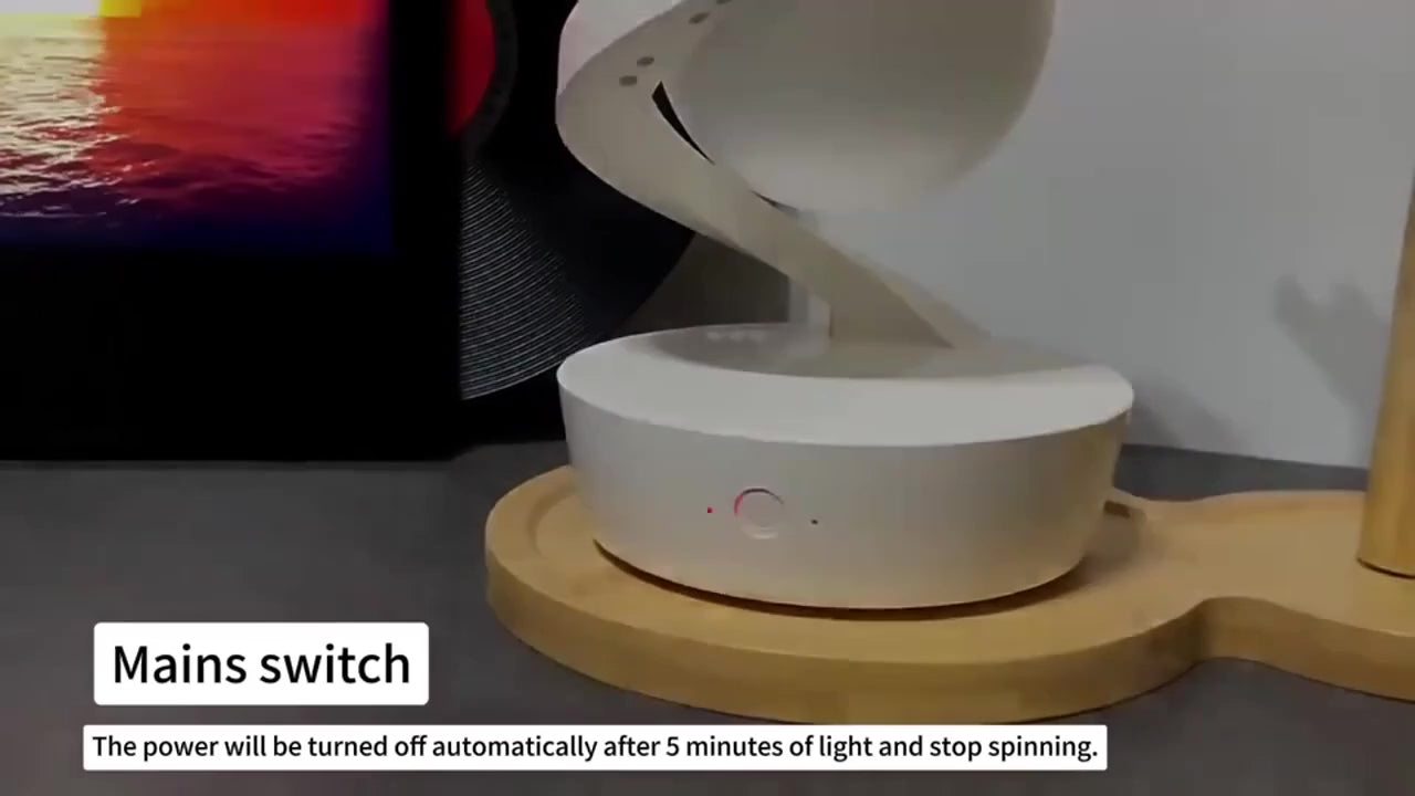 3D Floating RGB Lamp with Wireless Charger - Modern Decor & Unique Gift